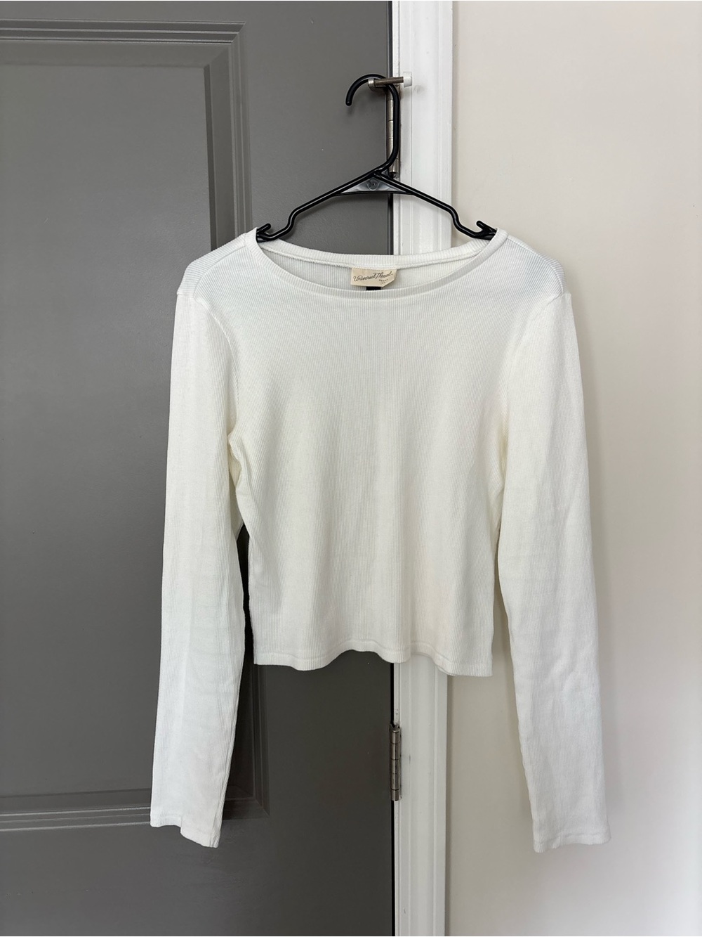 NWOT Universal Thread Ribbed Crop Long Sleeve Top